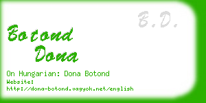 botond dona business card